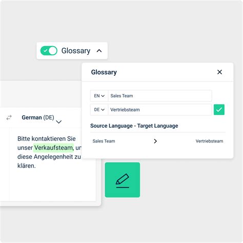 Automatische Glossargenerierung – DeepL.